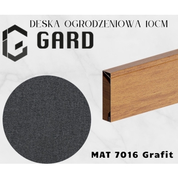 Deska ogrodzeniowa Modern o szerokości 10cm i długości do 300cm kolor grafit mat firmy GARD